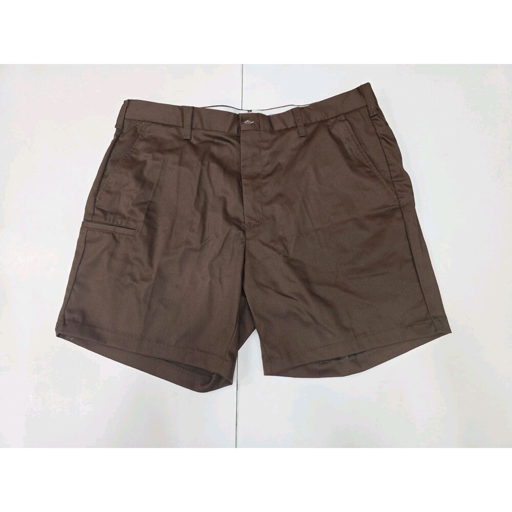 WearGuard UPS Shorts Mens Size 40 Brown Uniform Delivery Driver Flat Front Work